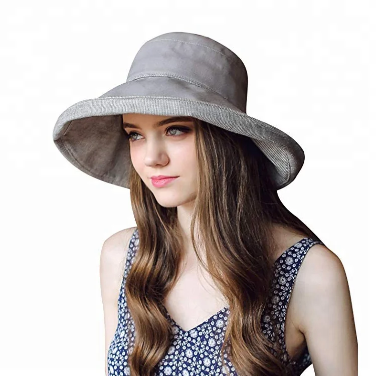 foldable wide brim hat