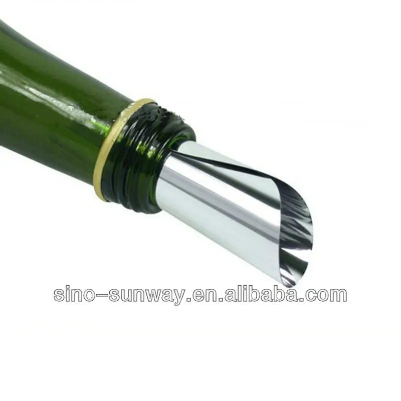Disc Sharp Foil Wine Pourer Promotional Thin Drip Disc Wine Pourer