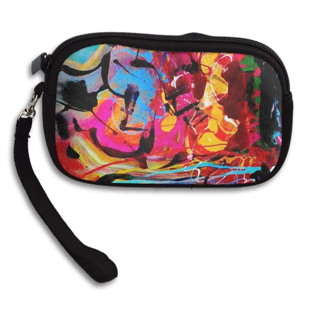 WCVRUT Unisex Clutch Wallet For Woman Ladies -Abstract World Long Purse Bag Men Gentlemen