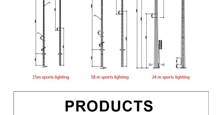 high mast lighting poles