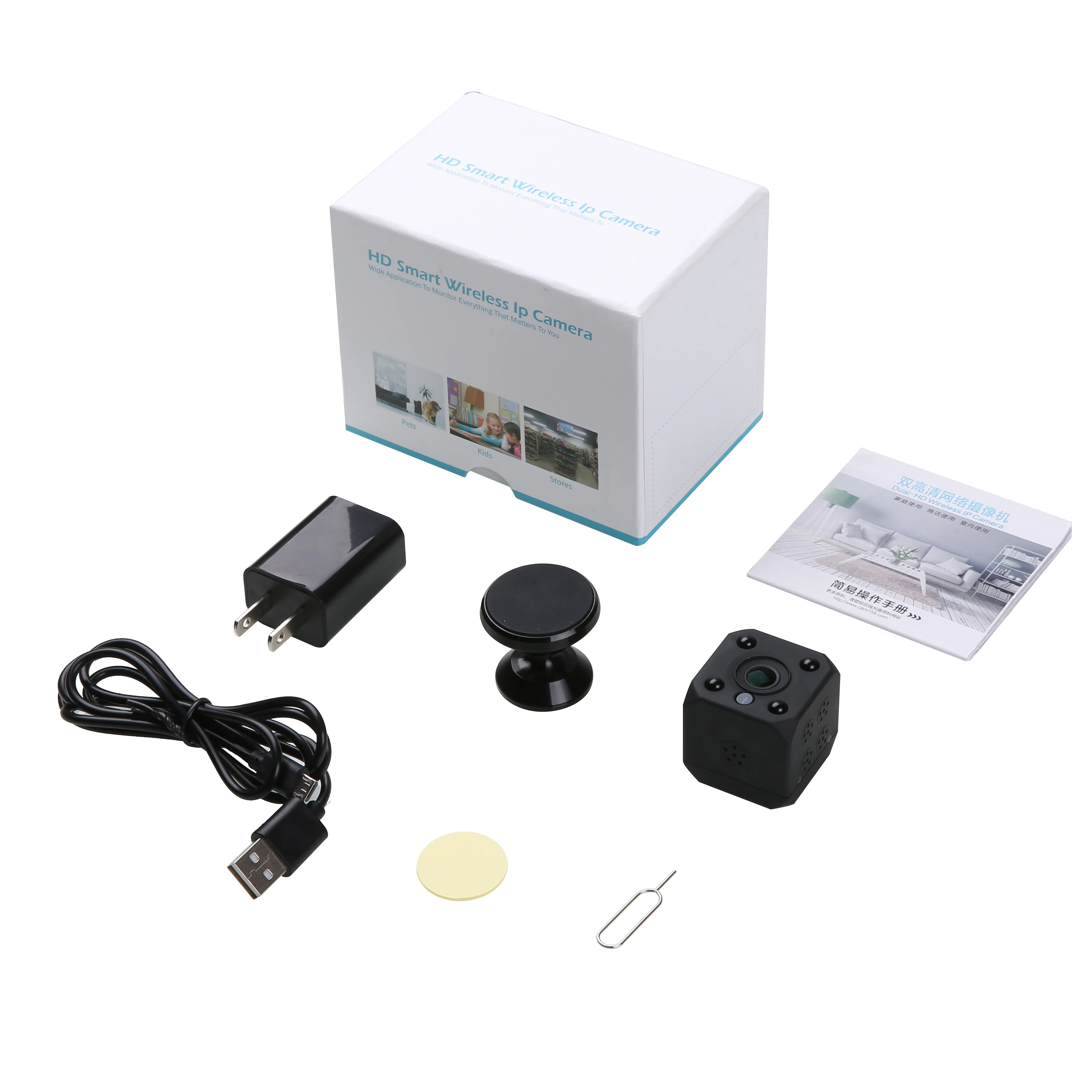 Howell Portable Tiny Camera Wj03 Hd Wireless P2p Small Spy Camera Remote Control Hidden Camera