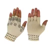 Fingerless therapy compression magnetic work copper dotted gloves