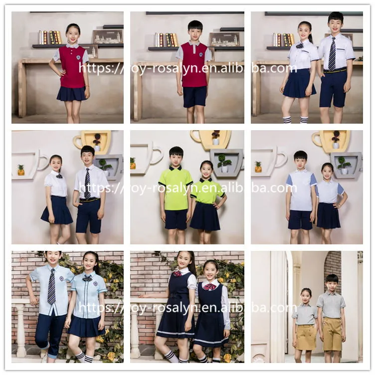 Bulk Summer White Shirt And Pants Set School Uniform For Boys - Buy ...