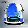 New business ideas invest 9d vr virtual reality equipment 9d egg vr cinema with 3 blue seats 9d virtual reality seats effects