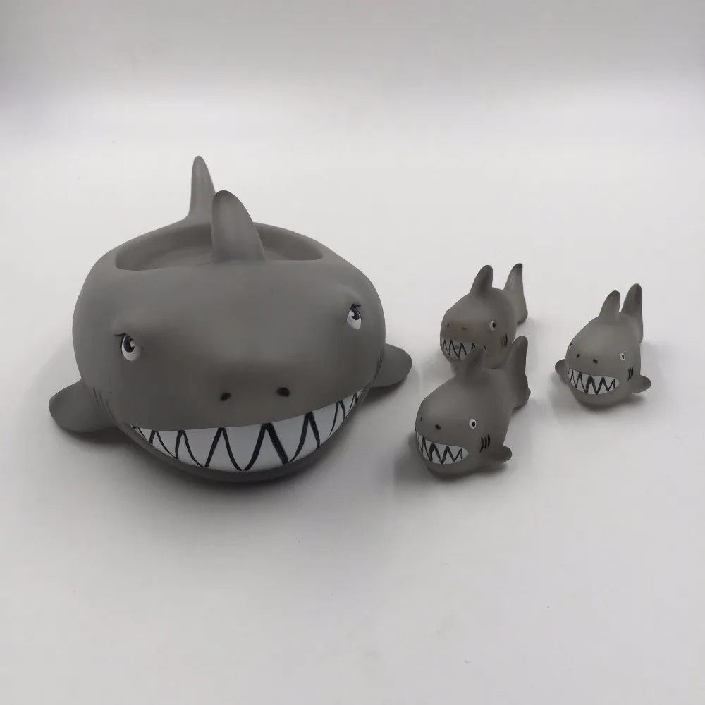 rubber shark bath toy