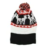 Promotional 16 pattern wholesale lady christmas elk knitted hats knit cap from china