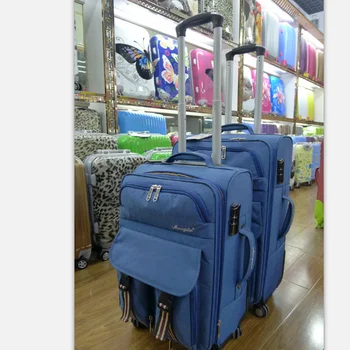 Hot Sale Baigou Luggage Trolley Soft Nylon Luggage Bags Strong Expandable Luggage Set Trip Suitcase , Buy Luggage Trolley,Nylon Luggage Bags,Trip