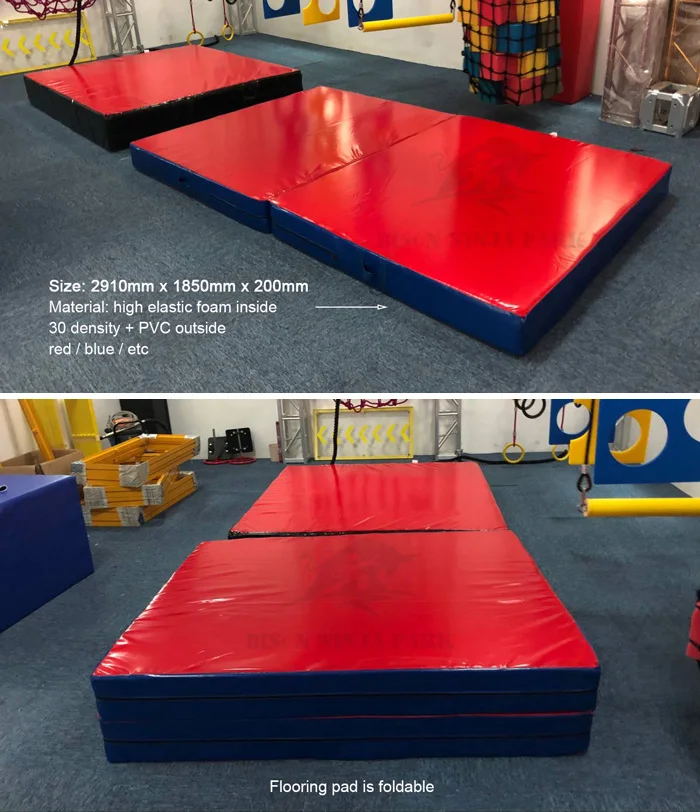 Outdoor kids ninja warrior inflatable park