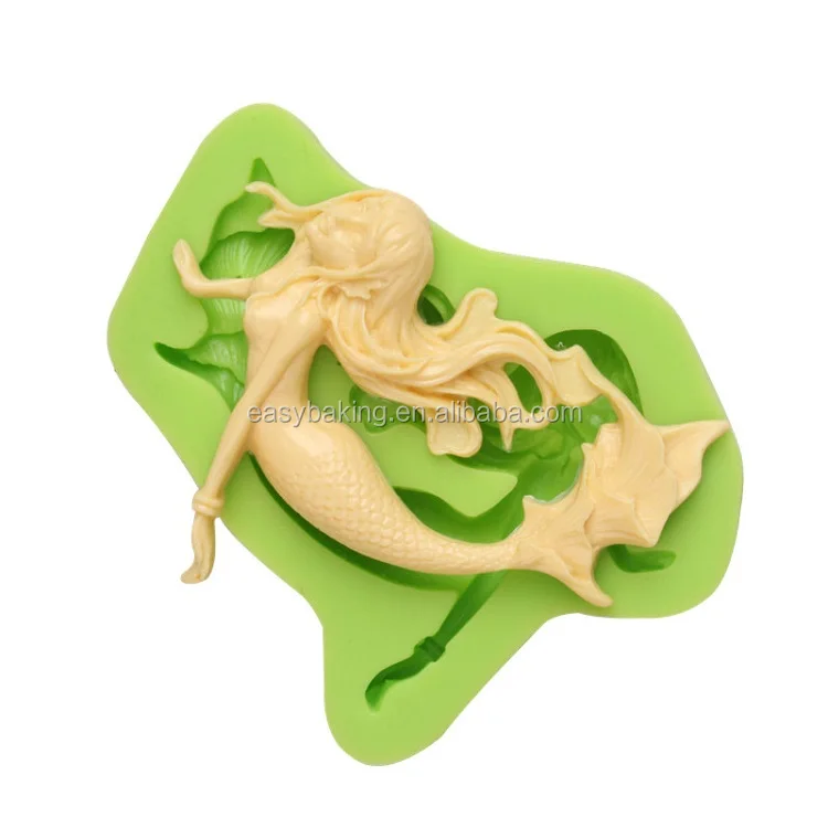 ES-0703 Mermaid Silicone Molds Fondant Mould for cake decorating.jpg