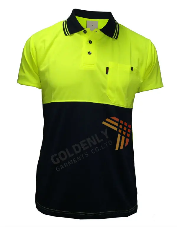 black and green polo shirt