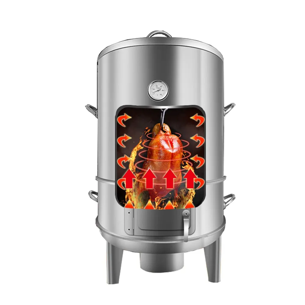 Bbq Barbecue Equipment Stainless Steel Smoker Charcoal Fire Bbq Grill