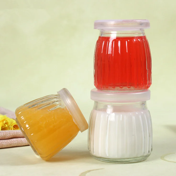 China supply cheap glass pudding bottle