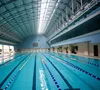 High Quality Low Cost Light Steel Structure Wave Roofing Swimming Pool design construction