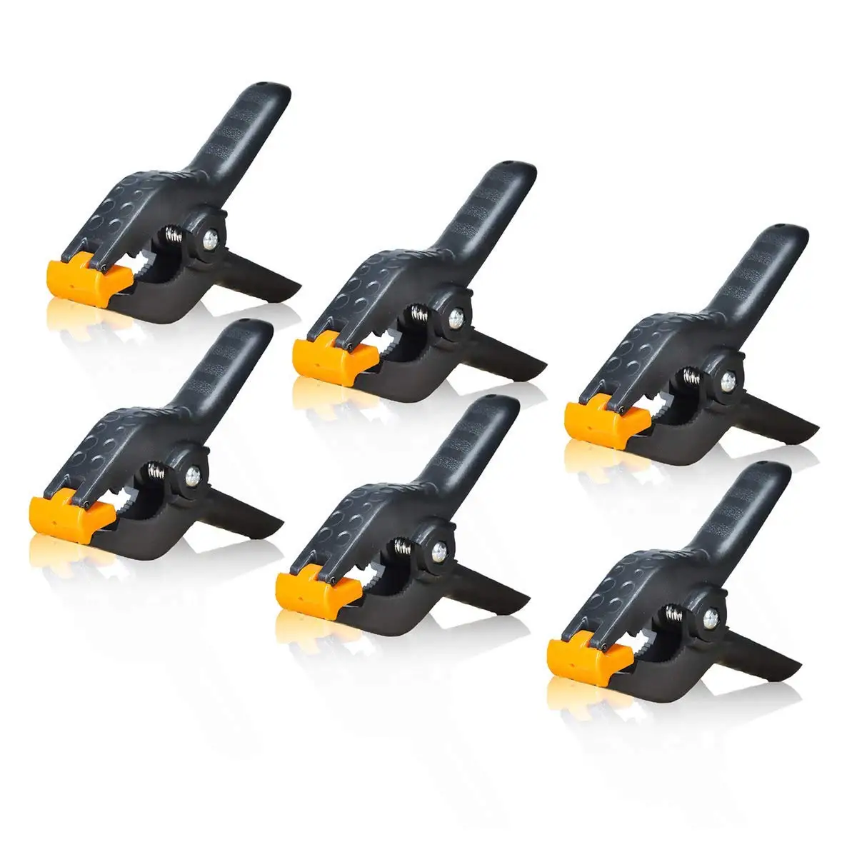 AGG2416 Camera Flash Brackets Photo Backdrop Background Support Equipment LimoStudio 10-Pack Adjustable Heavy Duty Spring Black Clamps 4.5 inch Length for Photo Studio Backdrop Muslin