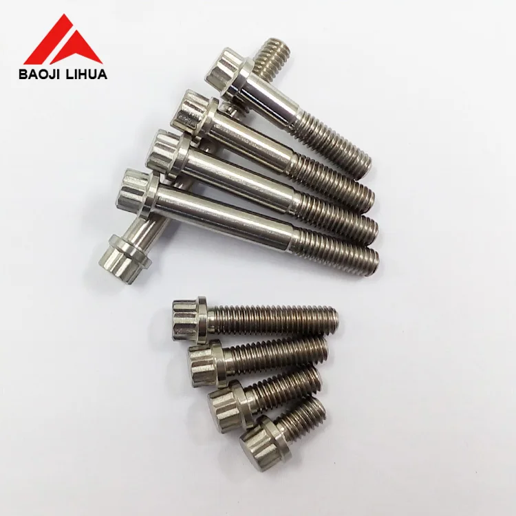 M10x1.25 rims bolts ,12 points titanium flange bolts for automobile