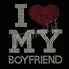 I Love My Boyfriend Custom Drawings Hotfix Design