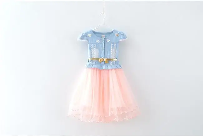 girls denim tutu dress