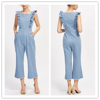 pinafore jumpsuit denim