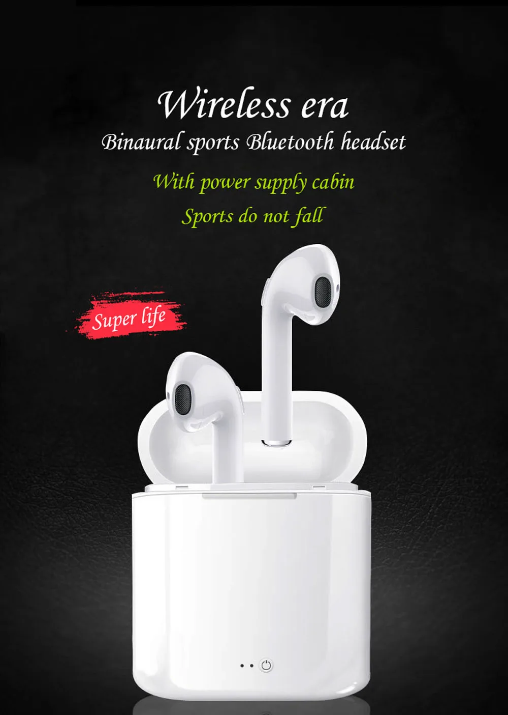 I7 I7s Tws Wireless Earphones In-ear Music Earbuds Set Stereo Headset