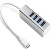 Superspeed Multi-function Network Adapter Por Hub 3.0 USB 4 Ports Hub Type-C Adapter