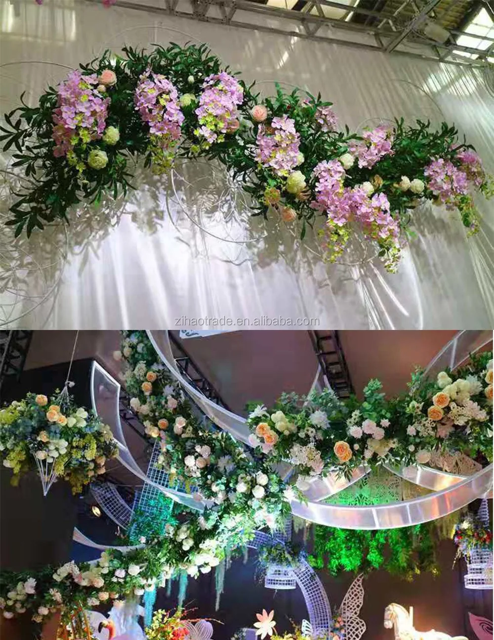 6 Feet Handmade Artificial Silk Rose Vines Decorative Rose Flower For