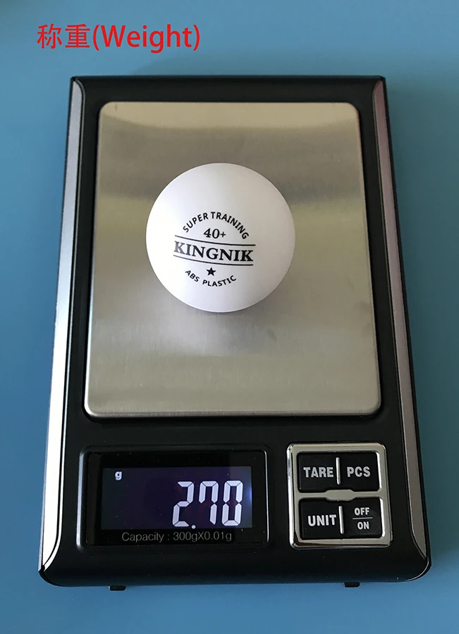 Kingnik 1* Star Super Training 40+ White Plastic Table Tennis Ball (usa