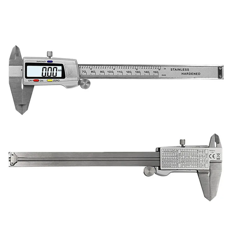 Measuring Tool Stainless Steel Digital Caliper 6 "150mm Messschieber paquimetro measuring instrument Vernier Calipers