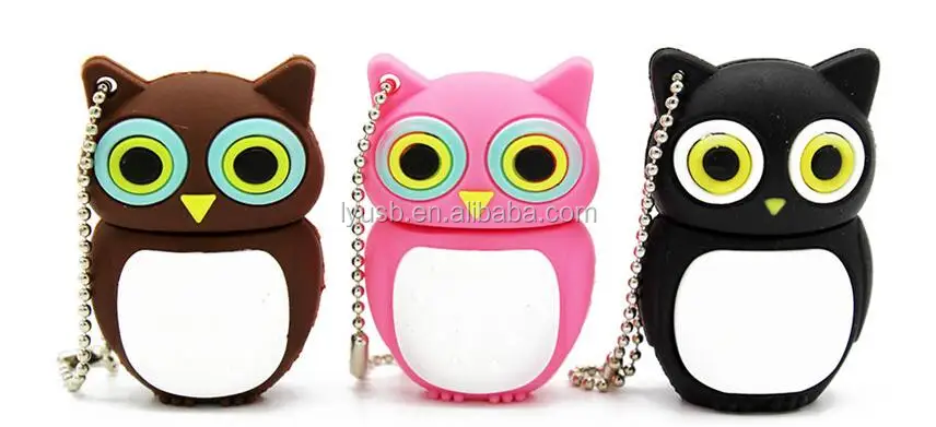 USBN Cute Cartoon usb thumbdrive Full capacity usb2.0 pendrive owl usb flash drive - ANKUX.COM