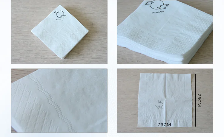 Hot Selling Eco-Friendly Custom Logo Printed Serviettes Paper Napkins