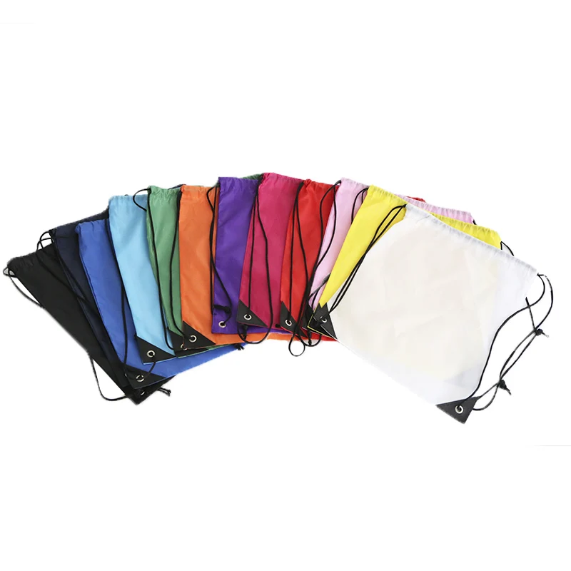 Custom Logo Promotion Gifts Bag Waterproof Drawstring Backpack Wholesale Cheap 210d Polyester Drawstring Bag