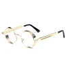 Classic Retro Steampunk Unisex Round Sun glasses Coating Vintage Sunglasses
