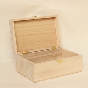 unfinished boxes with lids