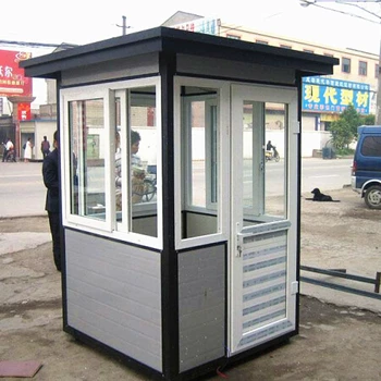 Kiosk With Flat Roof,Prefbricated Booth,Portable Sentry Box - Buy Kiosk ...