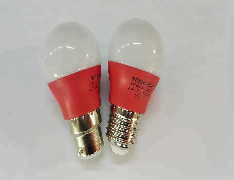 China factory golden supplier cheap price led color bulb RED GREEN BLUE YELLOW G45 COLOR LED LIGHT 2W 3W 5W E27 b22