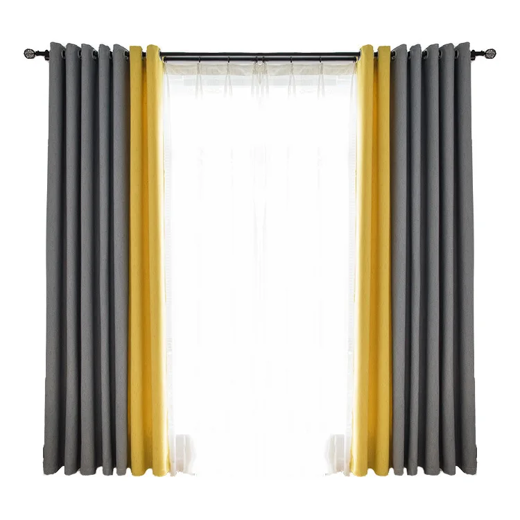 Yutong Einfarbig Breite Blackout Vorhänge Schiebetür Vorhang Warm Zu Halten Vorhänge Glas Tür Thermische Isolierte Vorhänge