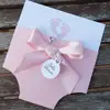 Personalized Online Create Pink Baby Shower Invitation Card