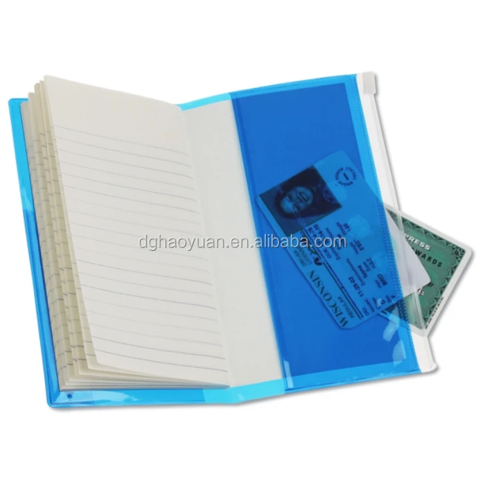Clear Vinyl Cover Plastic Pocket Notebook With Pen Holder Buy Pocket