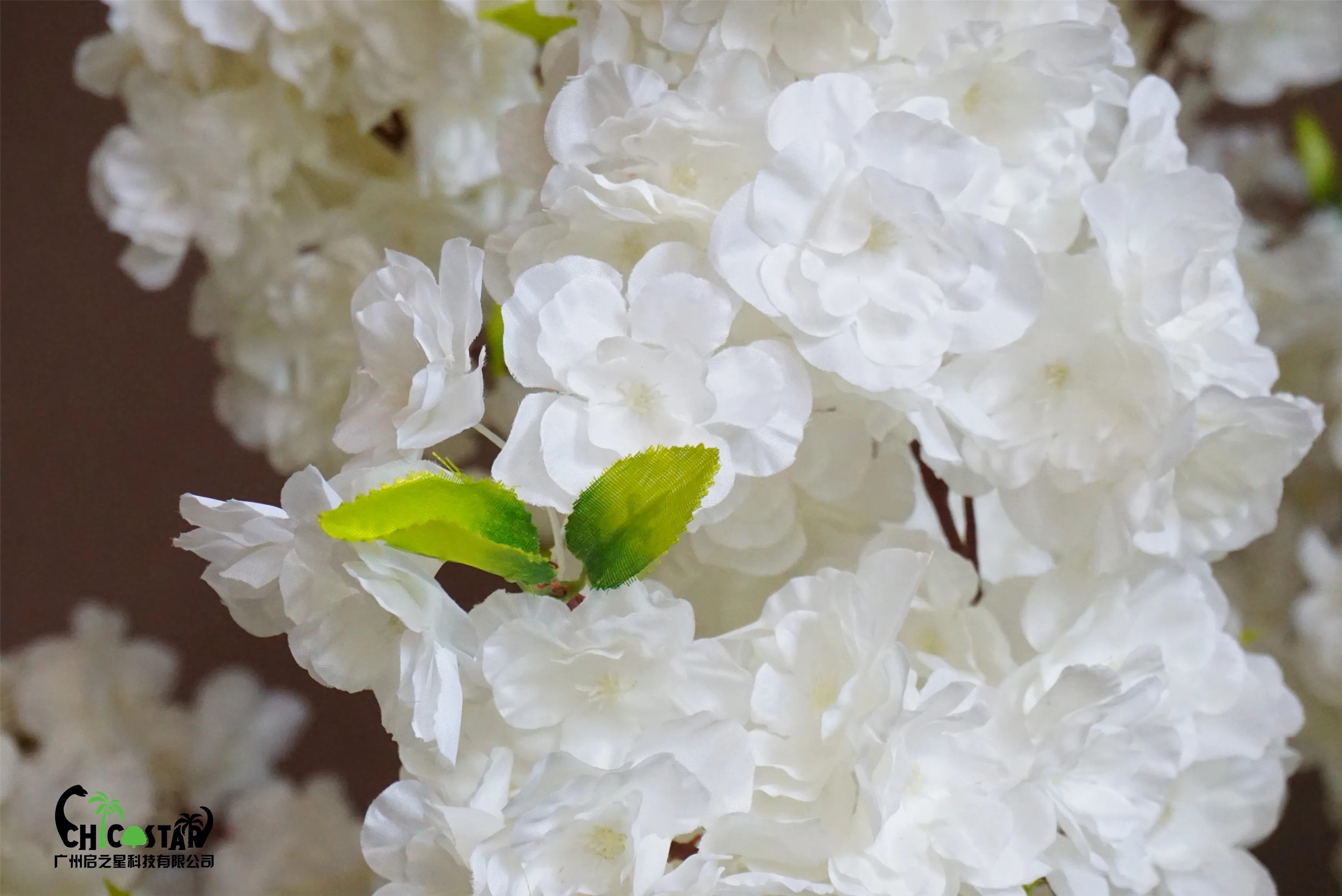 婚礼装饰廉价丝绸室内白色樱花树人造花树装饰