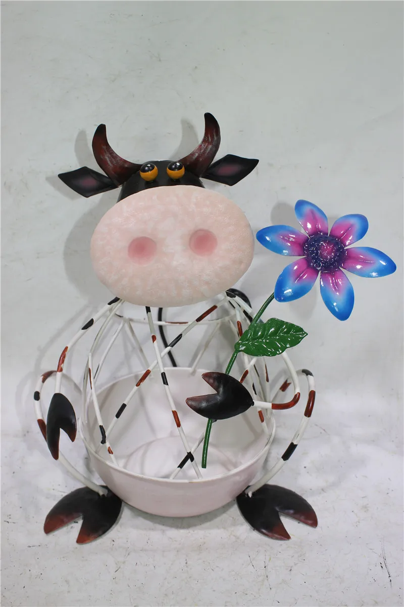 metal cow garden ornaments