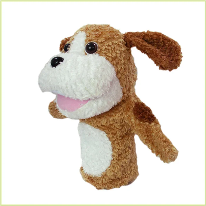 Movable Mouth Plush Puppet Cute Animals Museum Toy Story Puppet Dog