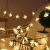 Dongguan Festival battery powered snowflake led string lights christmas decorations