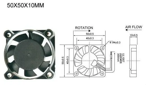 Qifang QF5010HB5 50x50x10 50mm 5cm silent  super thin 5v 12v 24v dc brushless cooling fan 