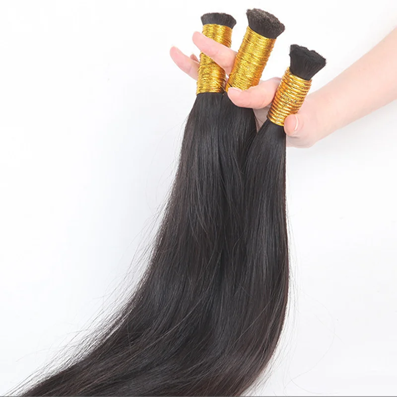Raw Unwefted Virgin Hair Extensions Without Weft For Braiding,Natural ...