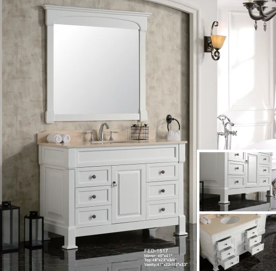 Eco friendly products china single marble top bathroom vanity bathroom smart mirror cabinet