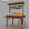 flooring wood body wash hand cream display rack cart trolley shaped display