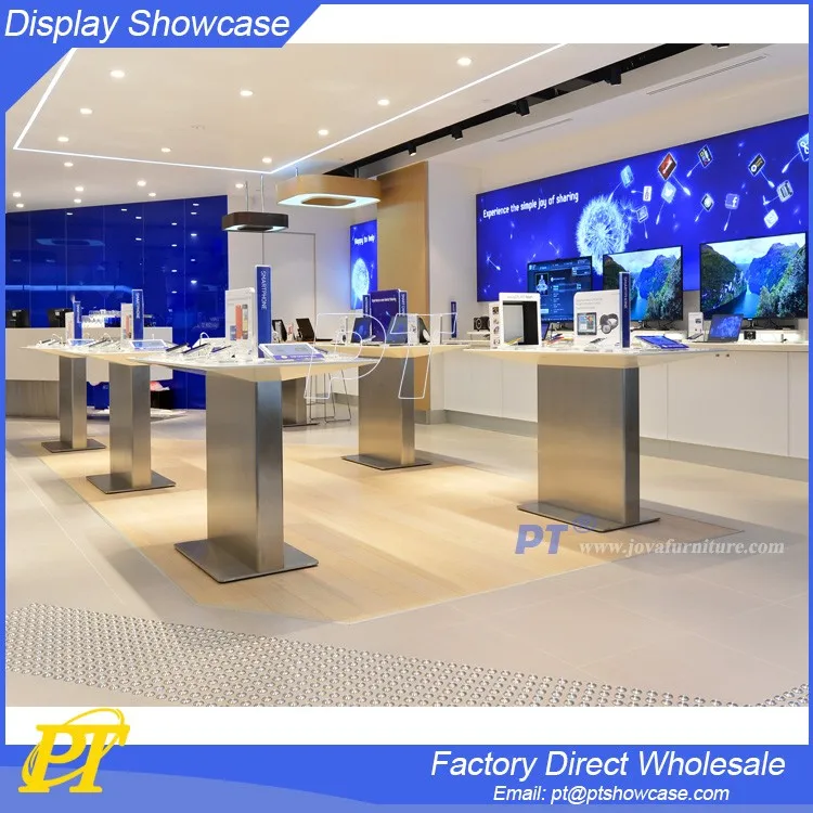 Laptop Store Interior Design,Laptop Display Counter,Laptop Display