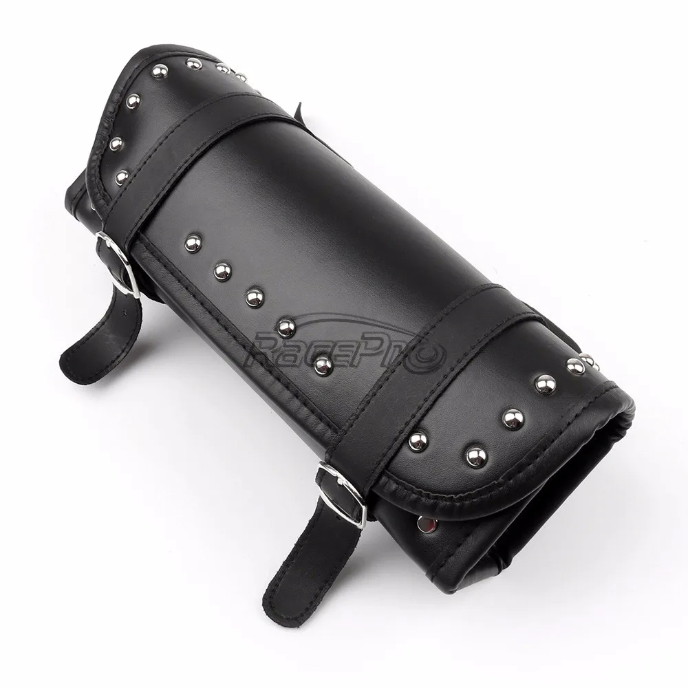 Motorcycle Folk Mount Tool Bag Pouch Saddle For Harley Custom Cruiser ...