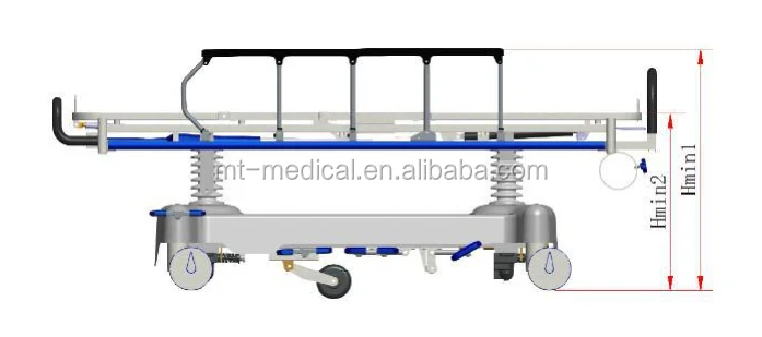 2018 new type popular hydraulic mobile hospital emergency patient stretcher