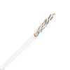 Fast Ethernet Speed 305m 4 Pair CCA Conductor White Color Lan Cable UTP Cat5e Internet Cable