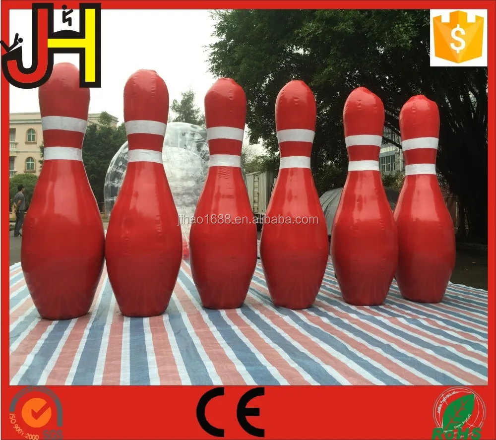 inflatable human bowling set